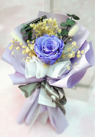 小驚喜-紫色保鮮瑰花束 永生花  Mini Surprise  Purple Preserved Rose Bouquet