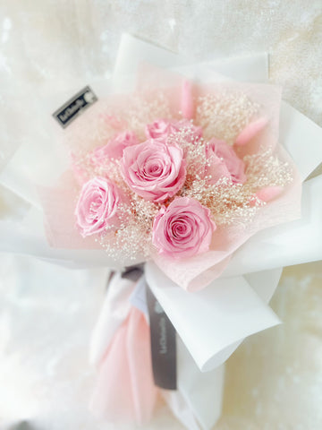 就是愛你～6 枝保鮮玫瑰花 永生花 束  Forever  Love Preserved Rose  Flower Bouquet