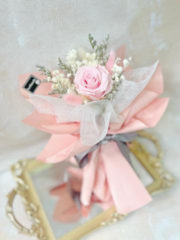 小驚喜-小情人單枝玫瑰花束 永生花  保鮮花 Mini Surprise Preserved Rose Bouquet