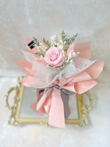 小驚喜-小情人單枝玫瑰花束 永生花  保鮮花 Mini Surprise Preserved Rose Bouquet