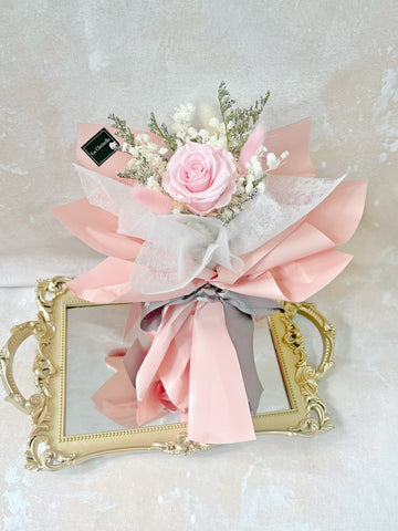 小驚喜-小情人單枝玫瑰花束 永生花  保鮮花 Mini Surprise Preserved Rose Bouquet