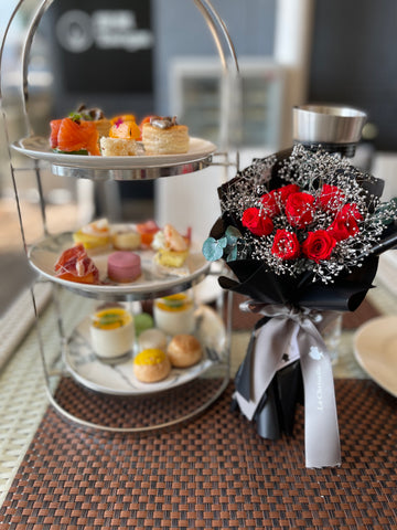 (有現貨)*迷你*版天長地久9枝紅色保鮮玫瑰花永生花束  Le Petit Forever Love Red Preserved Rose Flower Bouquet