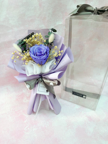 小驚喜-紫色保鮮瑰花束 永生花  Mini Surprise  Purple Preserved Rose Bouquet