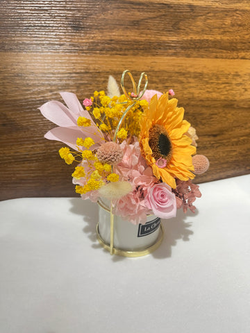 向日葵太陽花保鮮花 永生花 瓶Sun Flower   Preserved Flower vase