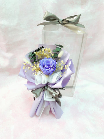 小驚喜-紫色保鮮瑰花束 永生花  Mini Surprise  Purple Preserved Rose Bouquet