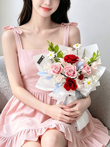 （現貨）永生花浪漫花園 保鮮玫瑰花束 生日花束 Preserved Flower Bouquet