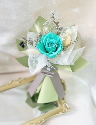 小驚喜-純愛單枝玫瑰花束 永生花  保鮮花 Mini Surprise Preserved Rose Bouquet