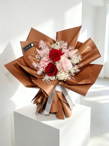 典雅媽媽-母親節康乃馨玫瑰花保鮮花束 Mother’s Day Preserved Bouquet