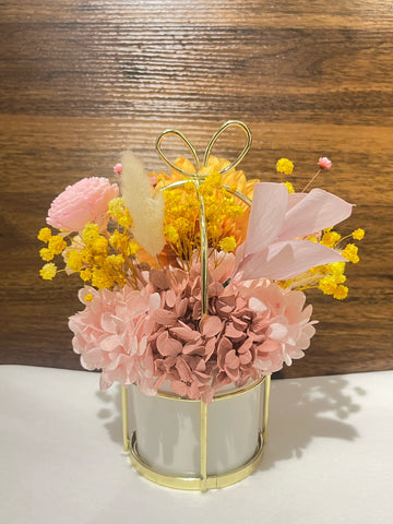 向日葵太陽花保鮮花 永生花 瓶Sun Flower   Preserved Flower vase