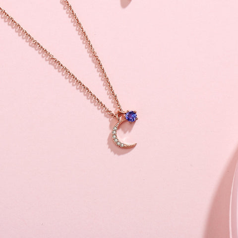 浪漫藍月亮頸鏈 Blue Moon Necklace