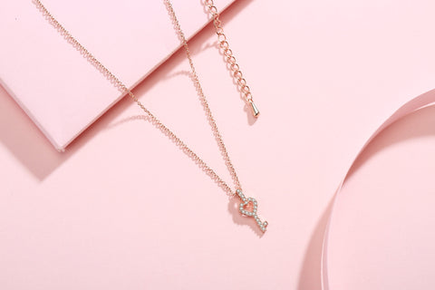 星空情書版甜心鑰匙頸鏈保鮮花禮盒 Love Key Necklace Starry Night Preserved Flower Box