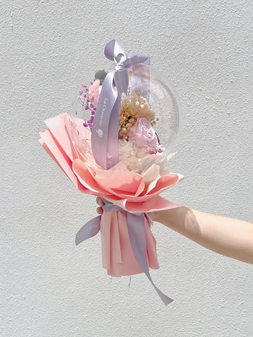 夢幻系-告白氣球花束 生日求婚花束保鮮花 永生花束 