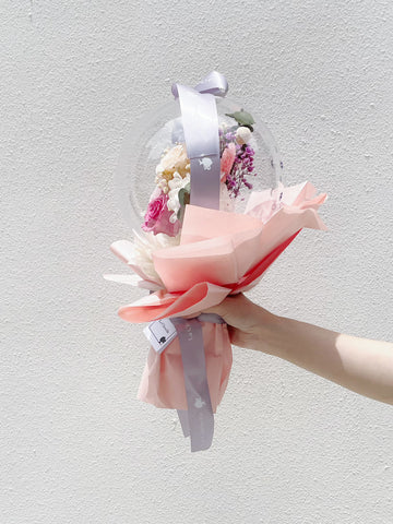 夢幻系-告白氣球花束 生日求婚花束保鮮花 永生花束 
