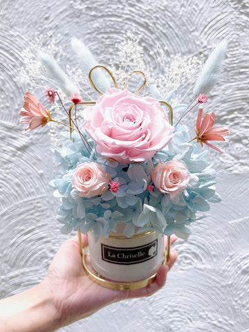 夢幻系粉色小仙子保鮮花 永生花 瓶 The Princess Preserved Roses vase