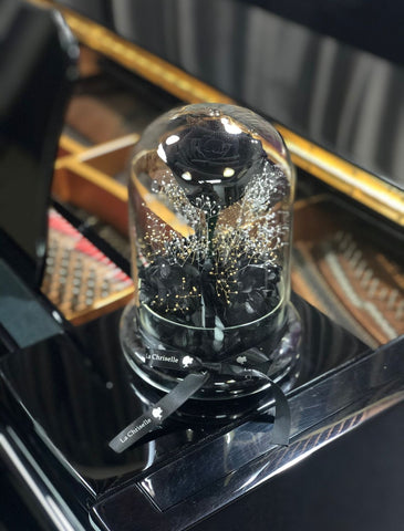 閃耀黑玫瑰花保鮮花禮  Mid Night Black Rose Preserved Flowers
