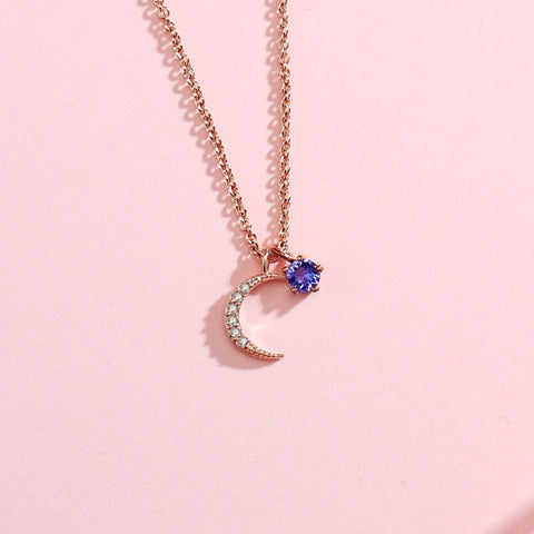 浪漫藍月亮頸鏈 Blue Moon Necklace