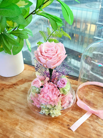 浪漫時光保鮮花禮 Best 永生花Seller La Romance Pink Preserved Flower Gifts
