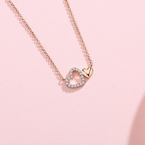 甜蜜相愛頸鏈 Together Forever Heart Necklace