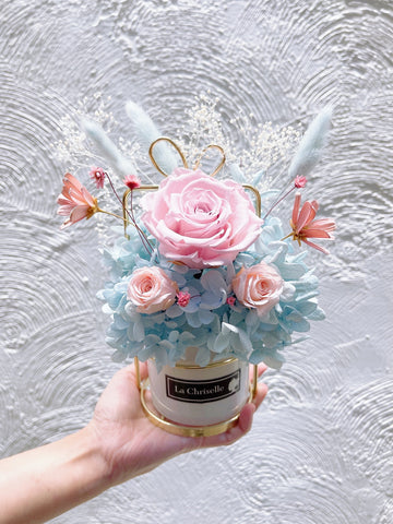 夢幻系粉色小仙子保鮮花 永生花 瓶 The Princess Preserved Roses vase