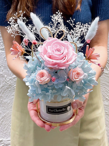 夢幻系粉色小仙子保鮮花 永生花 瓶 The Princess Preserved Roses vase
