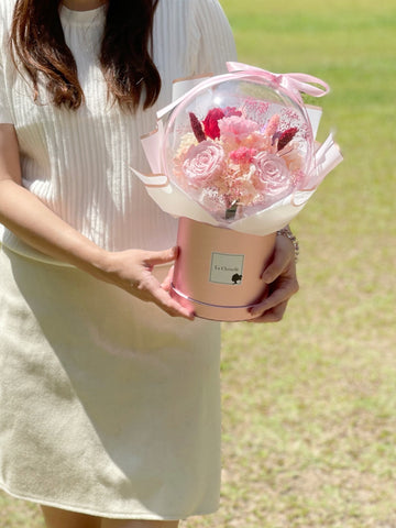 夢幻系-告白氣球，生日求婚花束保鮮花 永生花束